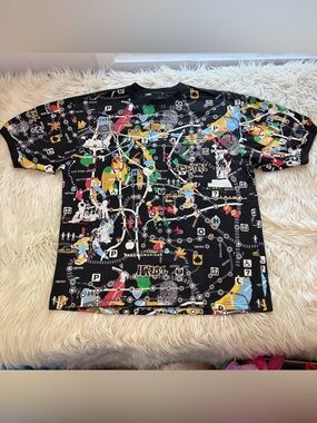 Vintage Y2K Tank NYC Subway Map AOP T Shirt Size 2XL Harlem Skater Streetwear